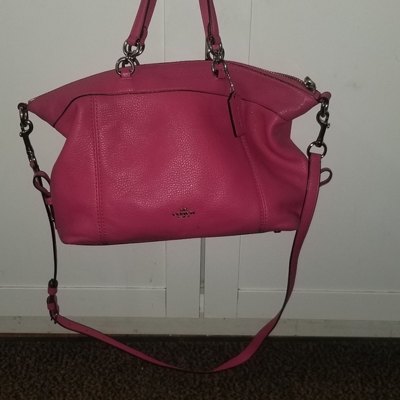 LENOX SATCHEL IN PEBBLE LEATHER COACH F59325